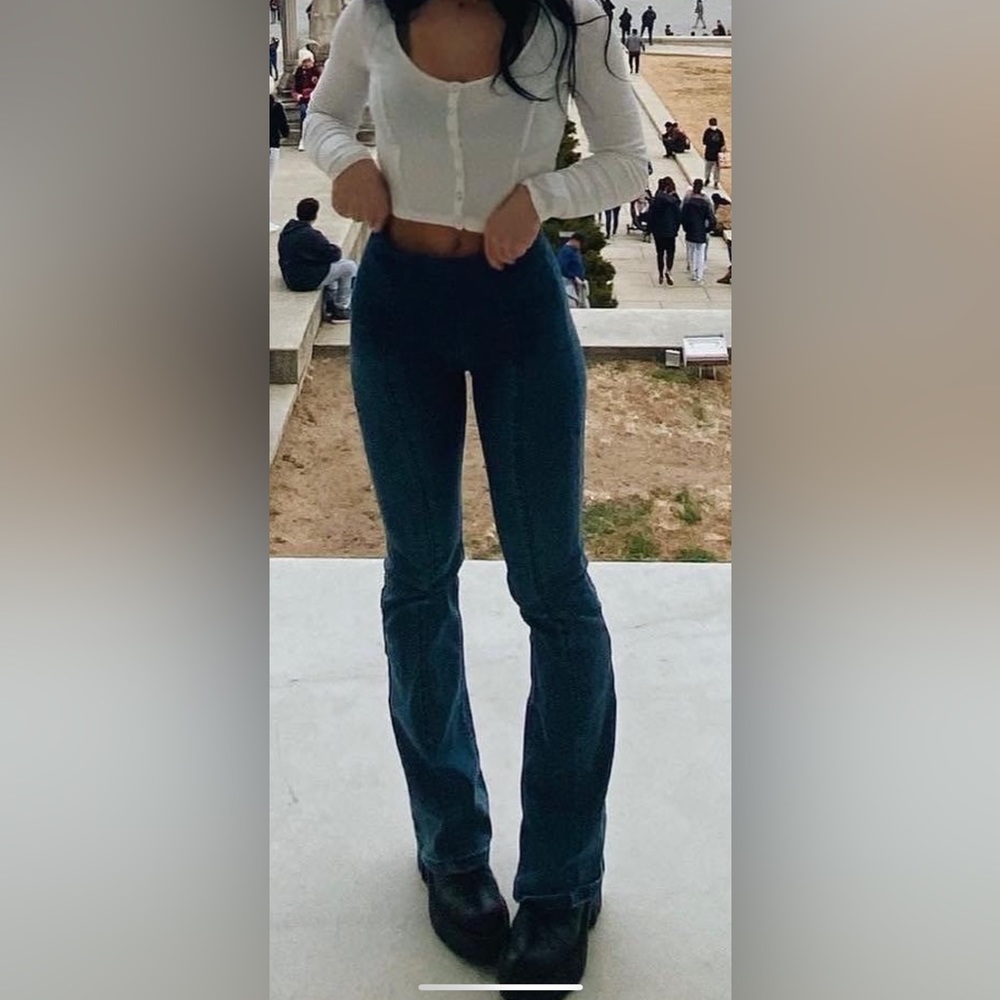 Free people denim flares